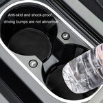 2 pezzi/set decorazione interna per auto sottobicchiere antiscivolo in pelle scamosciata per auto