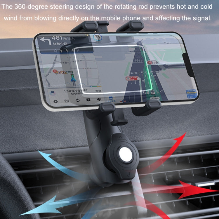 Supporto per cellulare multifunzionale girevole a 360 gradi per auto