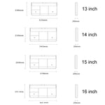 Custodia per laptop multistrato impermeabile e antiurto, 13 inch, 14 inch, 15 inch, 16 inch