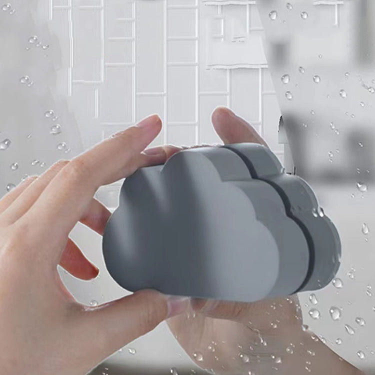 Detergente in spugna assorbente tipo nuvole, spazzola per la pulizia preventiva del calcare del lavabo del bagno, Gray