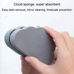 Detergente in spugna assorbente tipo nuvole, spazzola per la pulizia preventiva del calcare del lavabo del bagno, Gray