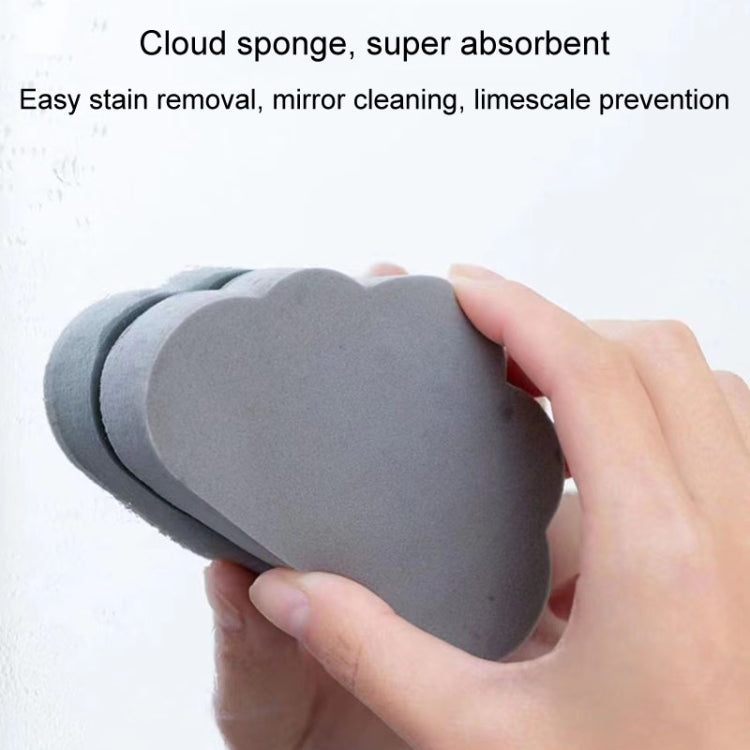Detergente in spugna assorbente tipo nuvole, spazzola per la pulizia preventiva del calcare del lavabo del bagno, Gray