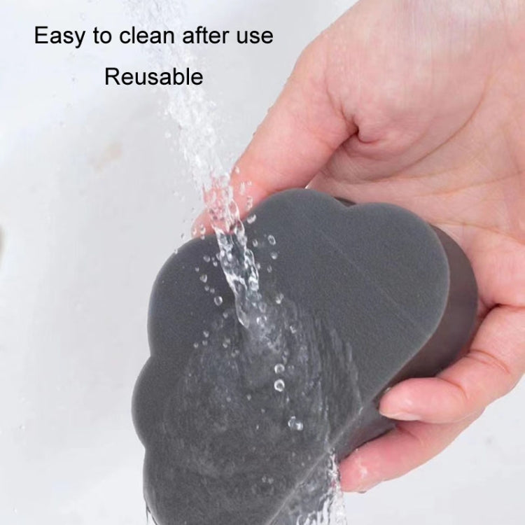 Detergente in spugna assorbente tipo nuvole, spazzola per la pulizia preventiva del calcare del lavabo del bagno, Gray