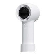 Mini ventilatore ad alta velocità a 100 velocità con display digitale a turbina portatile per esterni, White, Black, Navy Blue