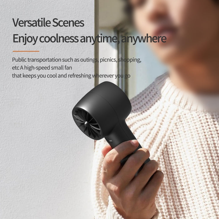 Mini ventilatore portatile a 100 velocità con display LCD
