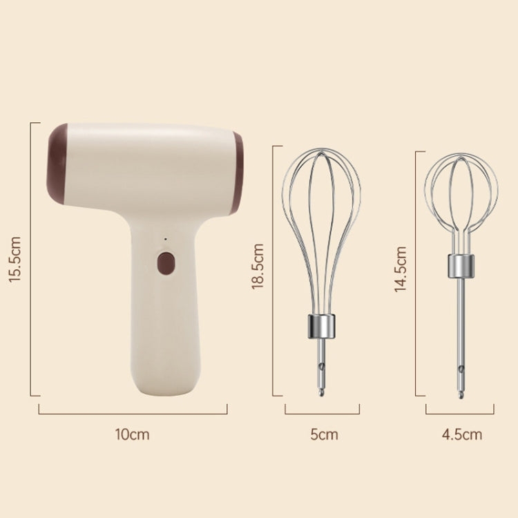 Mini miscelatore di agitazione elettrico multifunzione portatile wireless, Single Stick Khaki, Single Stick Beige, Double Stick Khaki, Double Stick Beige