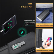 Zaino per laptop leggero e impermeabile Bopai a primo strato in pelle bovina Business Commuter, 61-122731, 61-122721