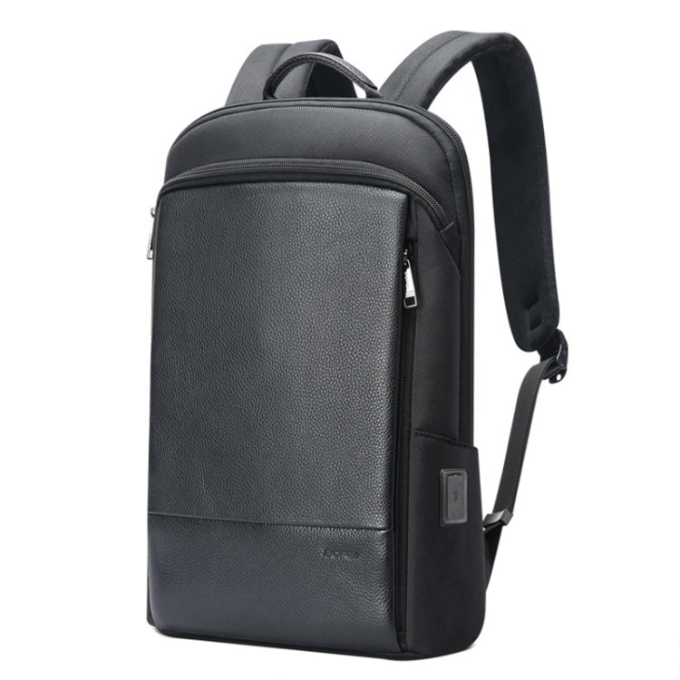 Zaino per laptop leggero e impermeabile Bopai a primo strato in pelle bovina Business Commuter, 61-122731, 61-122721