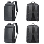 Zaino per laptop leggero e impermeabile Bopai a primo strato in pelle bovina Business Commuter, 61-122731, 61-122721