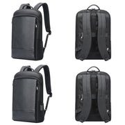 Zaino per laptop leggero e impermeabile Bopai a primo strato in pelle bovina Business Commuter, 61-122731, 61-122721