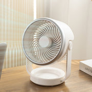 Ventola di circolazione dell'aria Ventola silenziosa da tavolo con ricarica USB