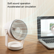 Ventola di circolazione dell'aria Ventola silenziosa da tavolo con ricarica USB
