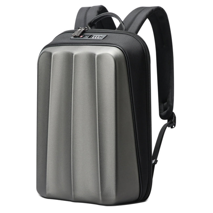 Bopai 61-122579 Zaino per laptop aziendale impermeabile con guscio rigido di grande capacità e blocco password, (Grey)