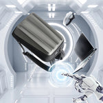 Bopai 61-122579 Zaino per laptop aziendale impermeabile con guscio rigido di grande capacità e blocco password, (Grey)