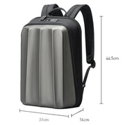 Bopai 61-122579 Zaino per laptop aziendale impermeabile con guscio rigido di grande capacità e blocco password, (Grey)