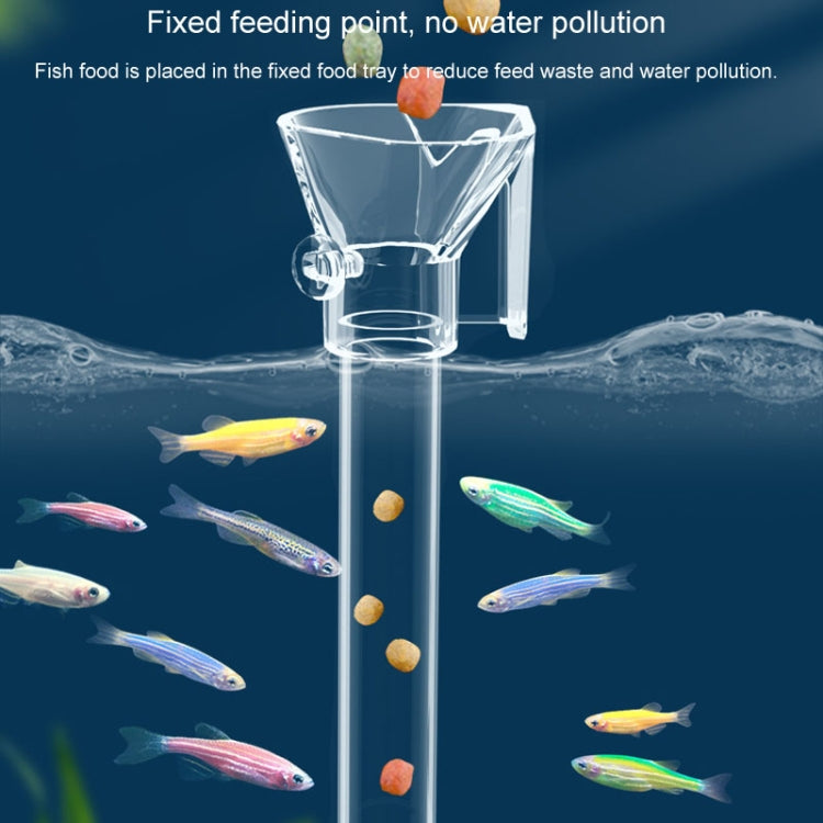 Tubo di alimentazione per acquario Alimentatore in acrilico Tubo per alimentazione di piccoli pesci, 13-18cm, 20-32cm