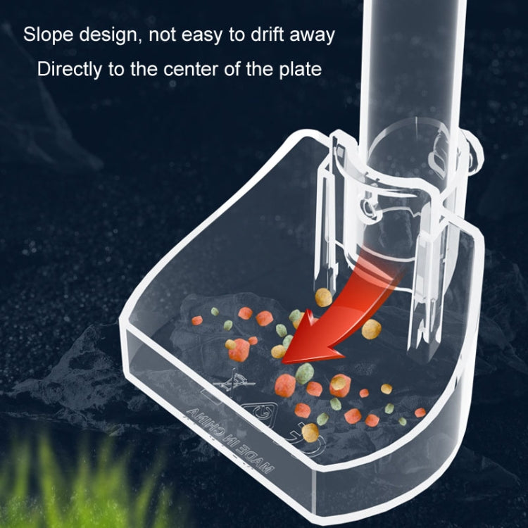 Tubo di alimentazione per acquario Alimentatore in acrilico Tubo per alimentazione di piccoli pesci, 13-18cm, 20-32cm