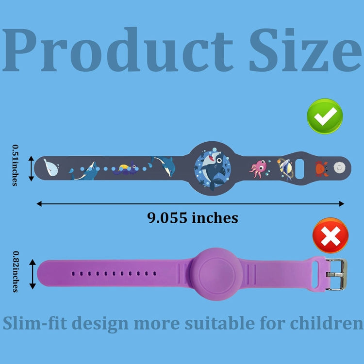 Per Airtag Cartoon Watch Strap Locator Custodia protettiva in silicone Custodia anti-smarrimento