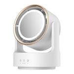Ventilatore da tavolo multifunzionale 3 in 1 con specchio e luce
