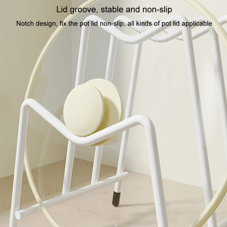 Tagliere da appoggio da cucina Scaffale multifunzionale con coperchio per pentola multistrato