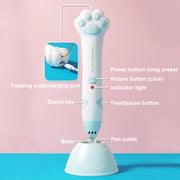Cat Claw Ricarica USB Penna per stampa 3D a bassa temperatura Penna per pittura 3D Graffiti fai da te per bambini, Mint Green, Sakura Pink