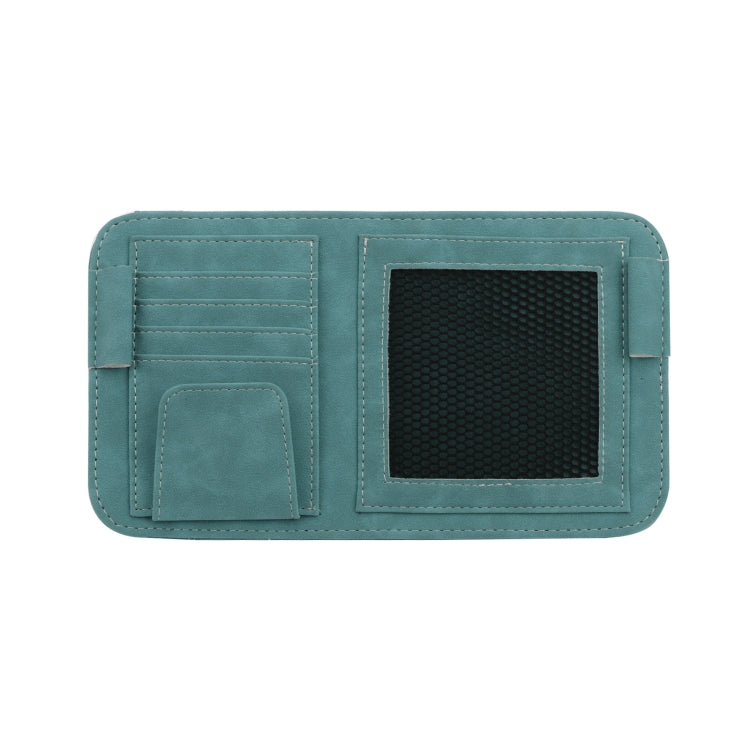 Borsa portaoggetti per occhiali con clip per occhiali da sole per visiera parasole per auto