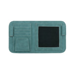 Borsa portaoggetti per occhiali con clip per occhiali da sole per visiera parasole per auto