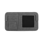 Borsa portaoggetti per occhiali con clip per occhiali da sole per visiera parasole per auto