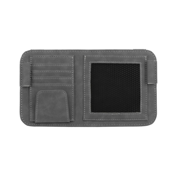 Borsa portaoggetti per occhiali con clip per occhiali da sole per visiera parasole per auto