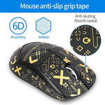 Per Logitech GPW 2-Generation Mouse Gli adesivi antiscivolo assorbono la pasta del sudore, White Print Half Surround, Black Gold Print Half Surround, Black Print Half Surround, Black Print Fully Surround, White Print Fully Surround                     ...