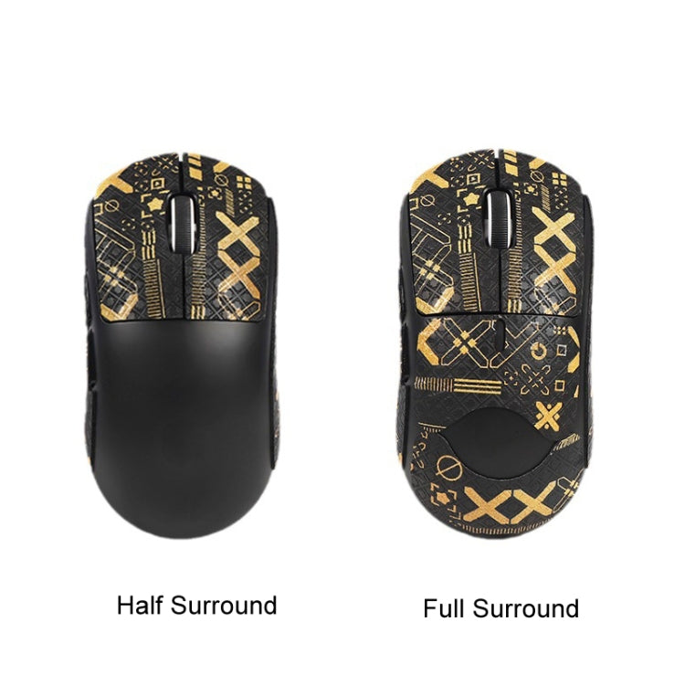 Per Logitech GPW 2-Generation Mouse Gli adesivi antiscivolo assorbono la pasta del sudore, White Print Half Surround, Black Gold Print Half Surround, Black Print Half Surround, Black Print Fully Surround, White Print Fully Surround���������������������...