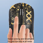 Per Logitech GPW 2-Generation Mouse Gli adesivi antiscivolo assorbono la pasta del sudore, White Print Half Surround, Black Gold Print Half Surround, Black Print Half Surround, Black Print Fully Surround, White Print Fully Surround                     ...
