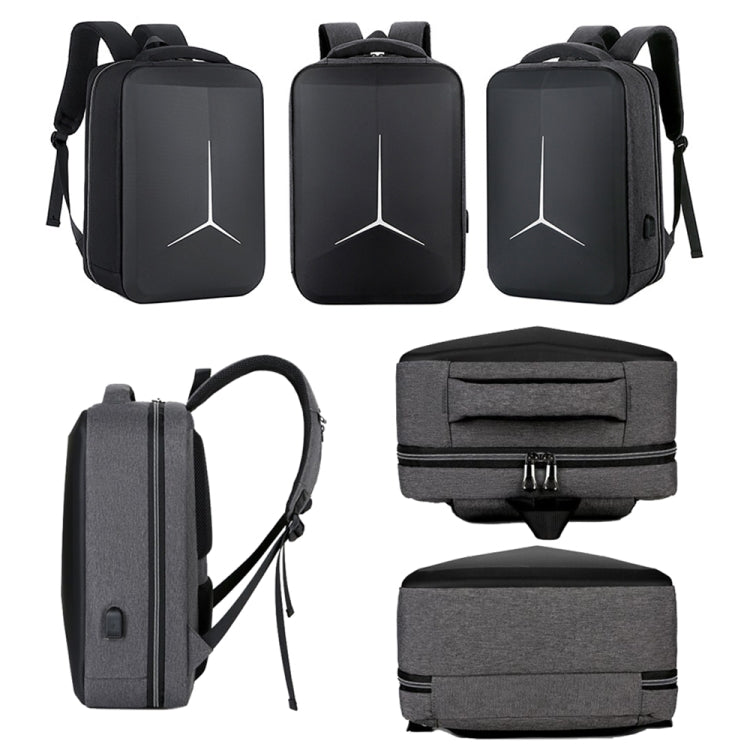 Zaino multifunzionale impermeabile per laptop sportivo da lavoro con porta USB, 15 inch, 17 inch