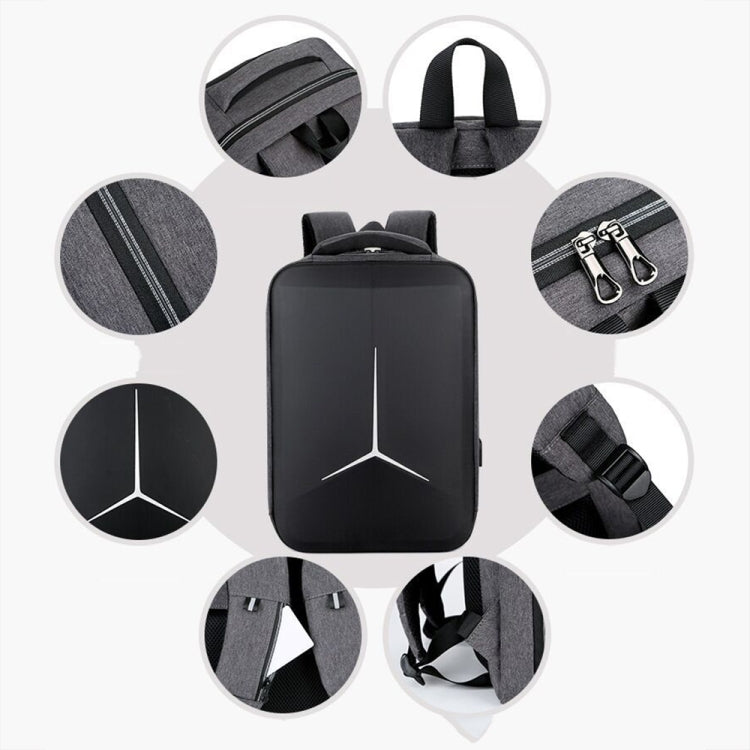 Zaino multifunzionale impermeabile per laptop sportivo da lavoro con porta USB, 15 inch, 17 inch