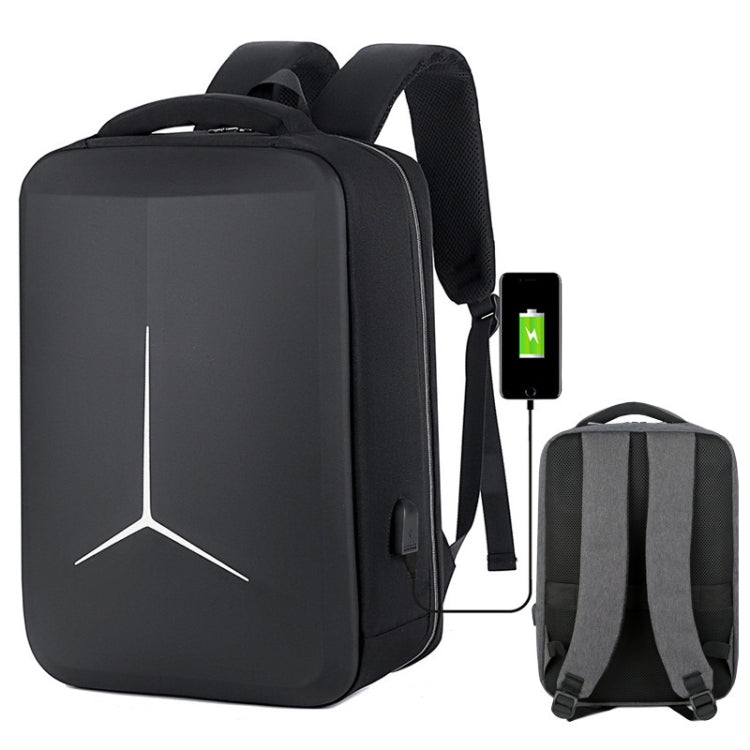 Zaino per laptop da pendolare aziendale impermeabile di grande capacità con porta USB, 15 inch