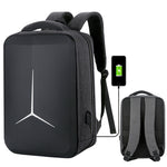 Zaino per laptop da pendolare aziendale impermeabile di grande capacità con porta USB, 15 inch