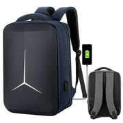Zaino per laptop da pendolare aziendale impermeabile di grande capacità con porta USB, 15 inch