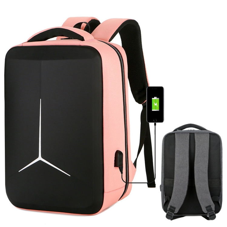 Zaino per laptop da pendolare aziendale impermeabile di grande capacità con porta USB, 15 inch