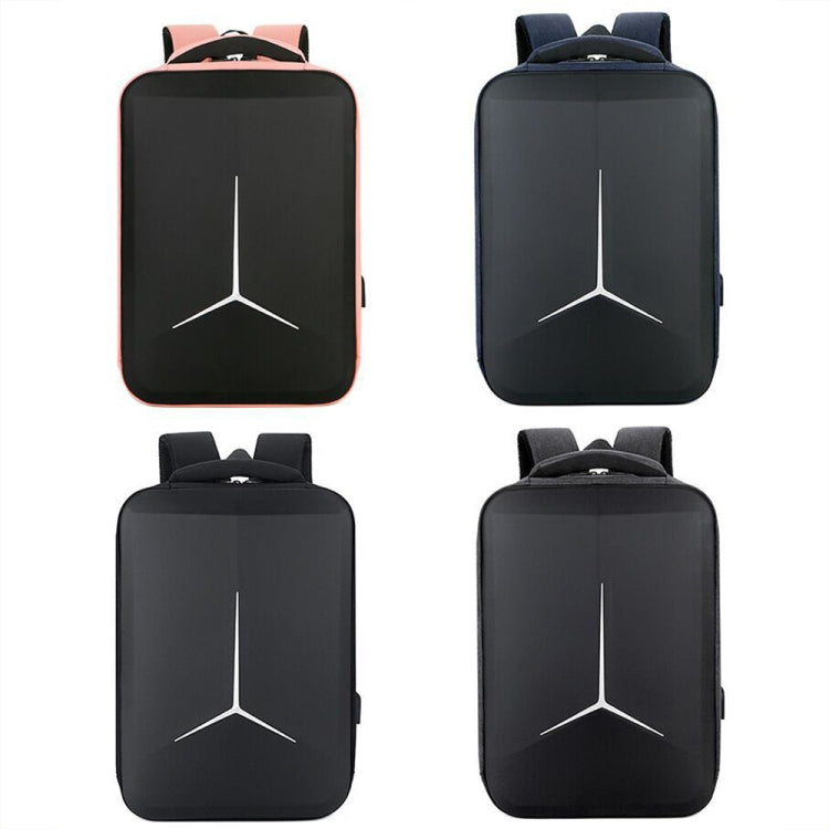 Zaino per laptop da pendolare aziendale impermeabile di grande capacità con porta USB, 15 inch