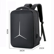 Zaino per laptop da pendolare aziendale impermeabile di grande capacità con porta USB, 15 inch