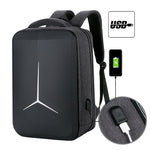 Zaino per laptop da pendolare aziendale impermeabile di grande capacità con porta USB, 15 inch
