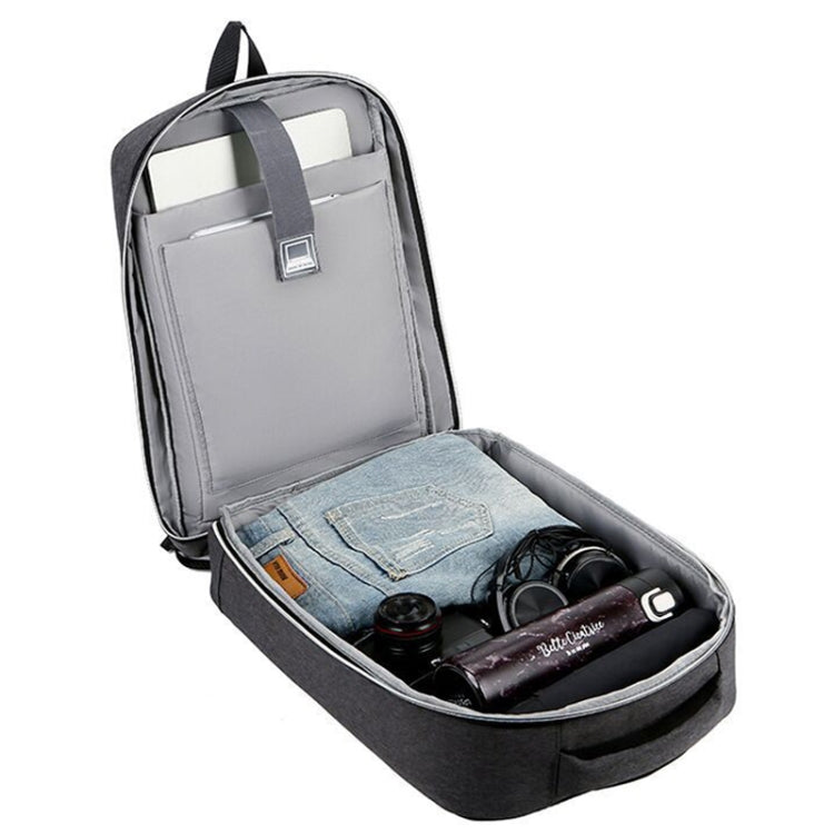 Zaino per laptop da pendolare aziendale impermeabile di grande capacità con porta USB, 15 inch