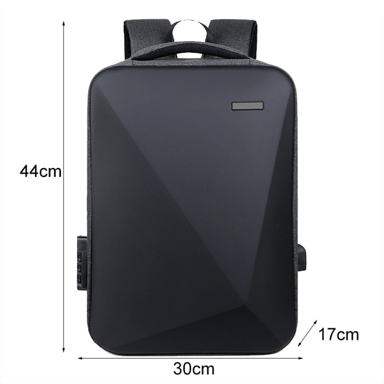 Zaino per laptop antifurto con password di grande capacità e porta USB, 16 inch