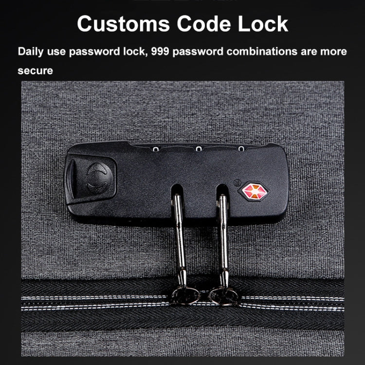Zaino per laptop antifurto con password di grande capacità e porta USB, 16 inch