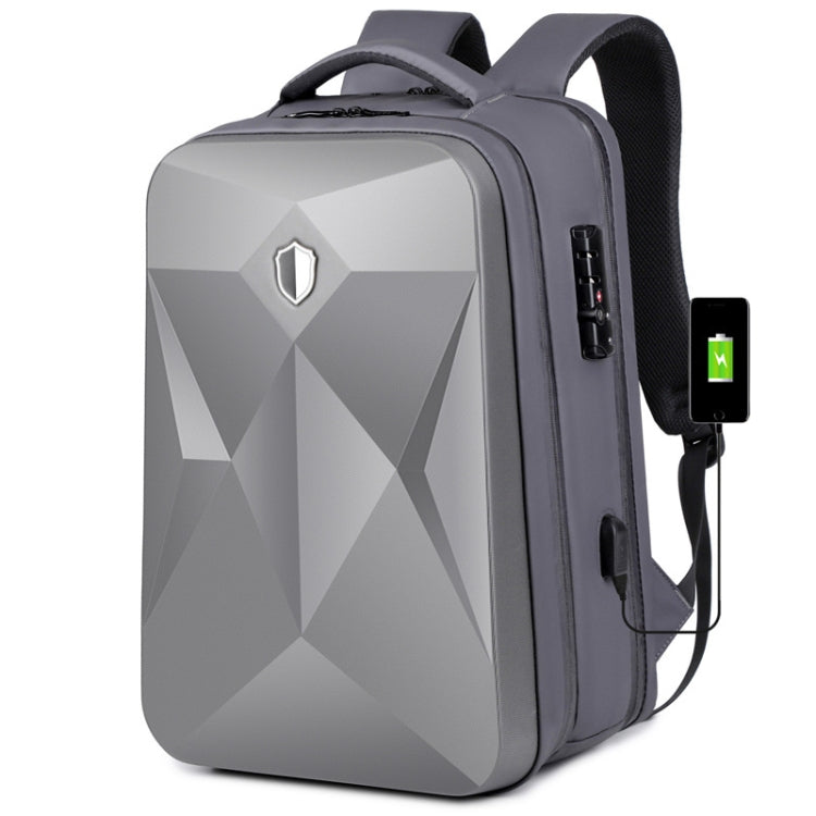 Zaino per laptop impermeabile di grande capacità con blocco password e porta USB, 17 inch