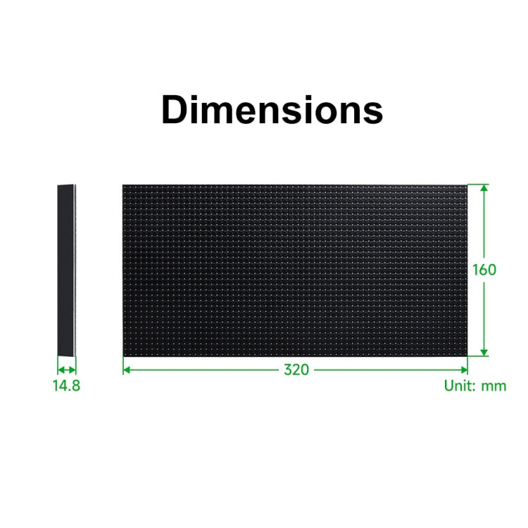 Pannello matrice LED RGB 64x32 pixel passo 5 mm