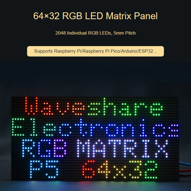 Pannello matrice LED RGB 64x32 pixel passo 5 mm