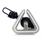 N+1 Campanello per mountain bike Campanello universale in rame triangolare, Clip Ring Black, Clip Ring Silver, Rubber Band Black, Rubber Band Silver