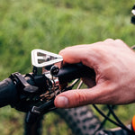 N+1 Campanello per mountain bike Campanello universale in rame triangolare, Clip Ring Black, Clip Ring Silver, Rubber Band Black, Rubber Band Silver