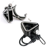 N+1 Campanello per mountain bike Campanello universale in rame triangolare, Clip Ring Black, Clip Ring Silver, Rubber Band Black, Rubber Band Silver